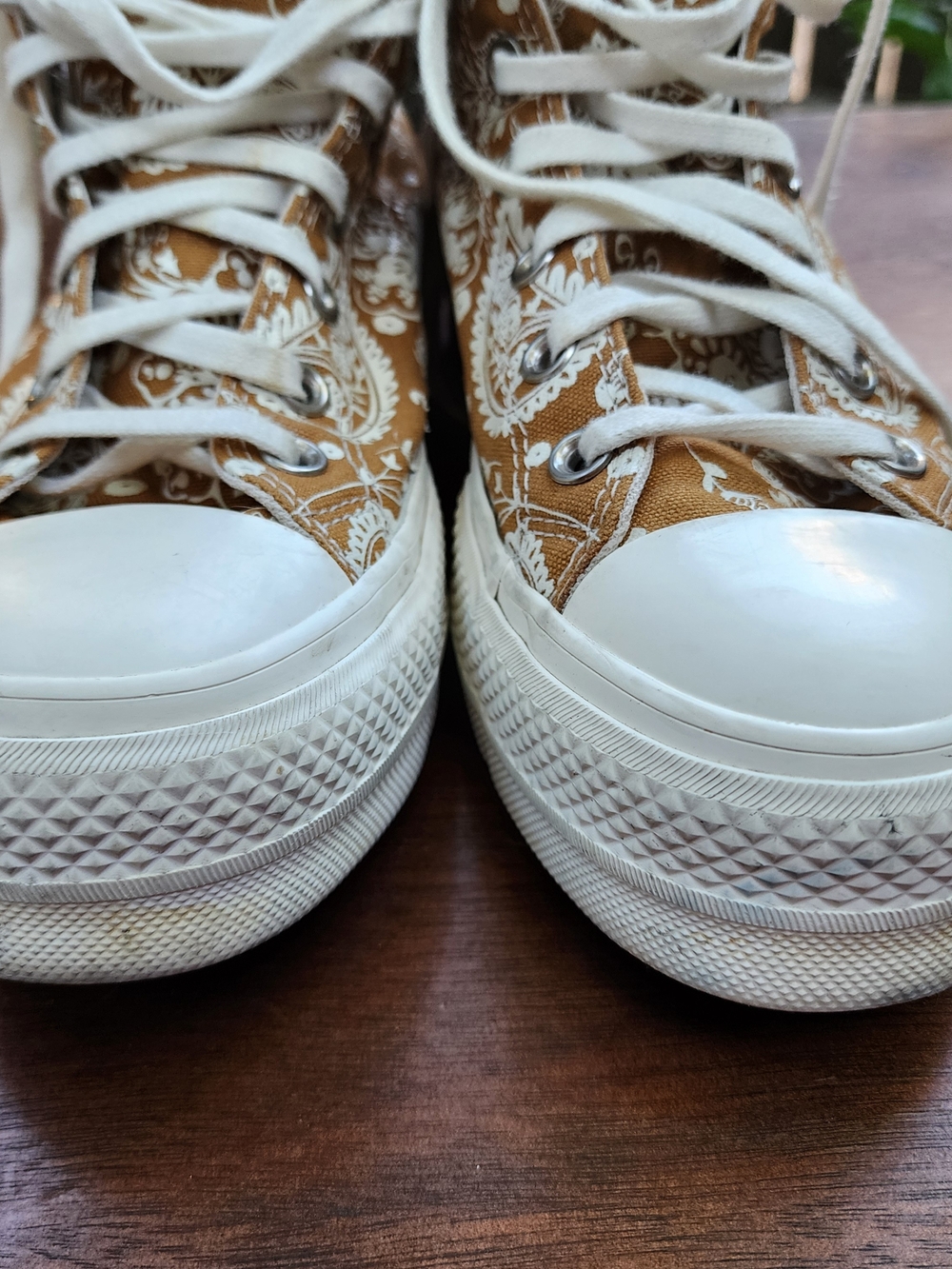 Converse Chuck Taylor All Star Platform High Fall Florals Paisley Wheat [8] - Picture 3 of 11